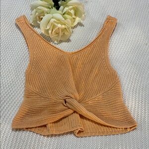 Shyanne Knitted Apricot Tank Top